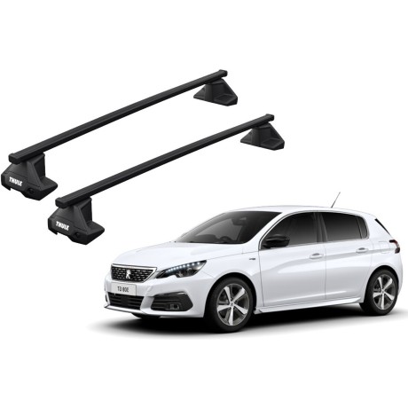 Barras THULE EVO SquareBar para autos PEUGEOT 308 2014 a 2021