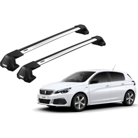 Barras THULE EDGE Flush para autos PEUGEOT 308 2014 a 2021