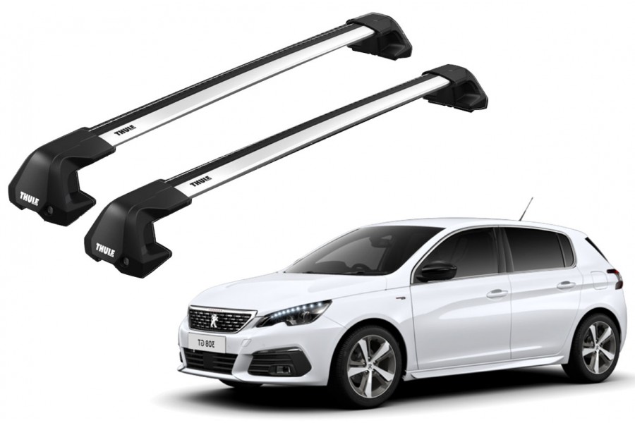 Barras THULE EDGE Flush para autos PEUGEOT 308 2014 a 2021