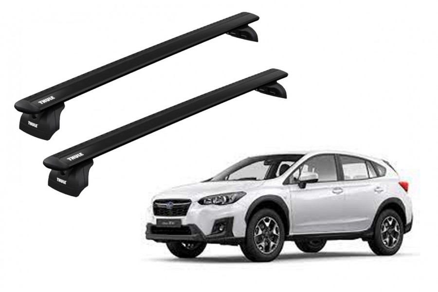 Barras THULE WingBar para autos SUBARU XV desde 2012 al 2022 negro