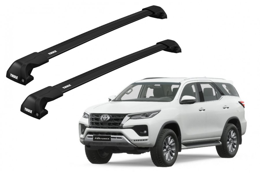 Barras THULE EDGE Flush para autos TOYOTA Fortuner desde 2016 negro