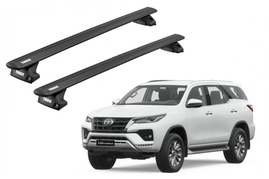 Barras THULE EVO WingBar para autos TOYOTA Fortuner desde 2016 negro