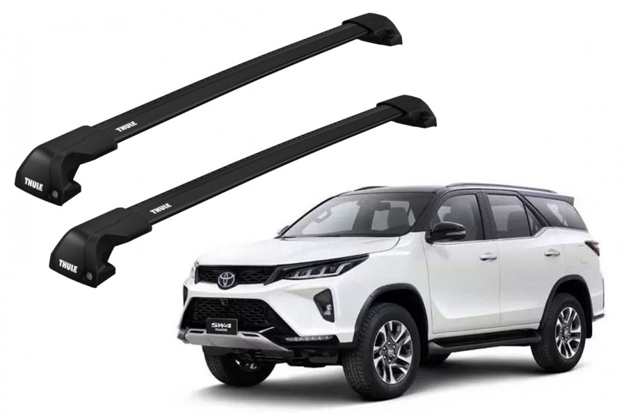 Barras THULE EDGE Flush para autos TOYOTA Hilux SW4 desde 2016-2022 negro