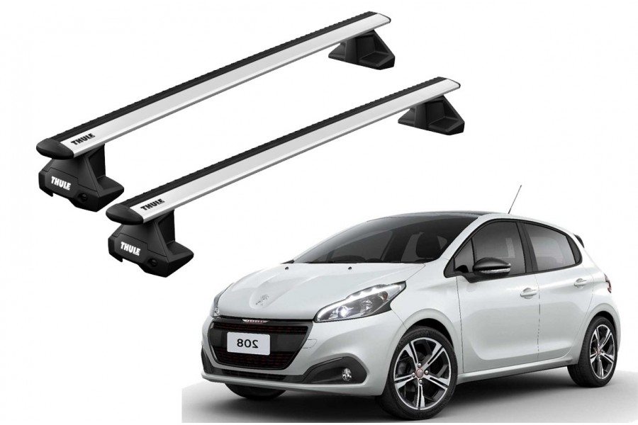 Barras THULE EVO WingBar para autos PEUGEOT 208 2012 a 2019