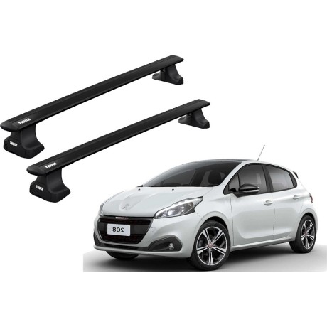 Barras THULE WingBar para autos PEUGEOT 208 2012 a 2019 negro