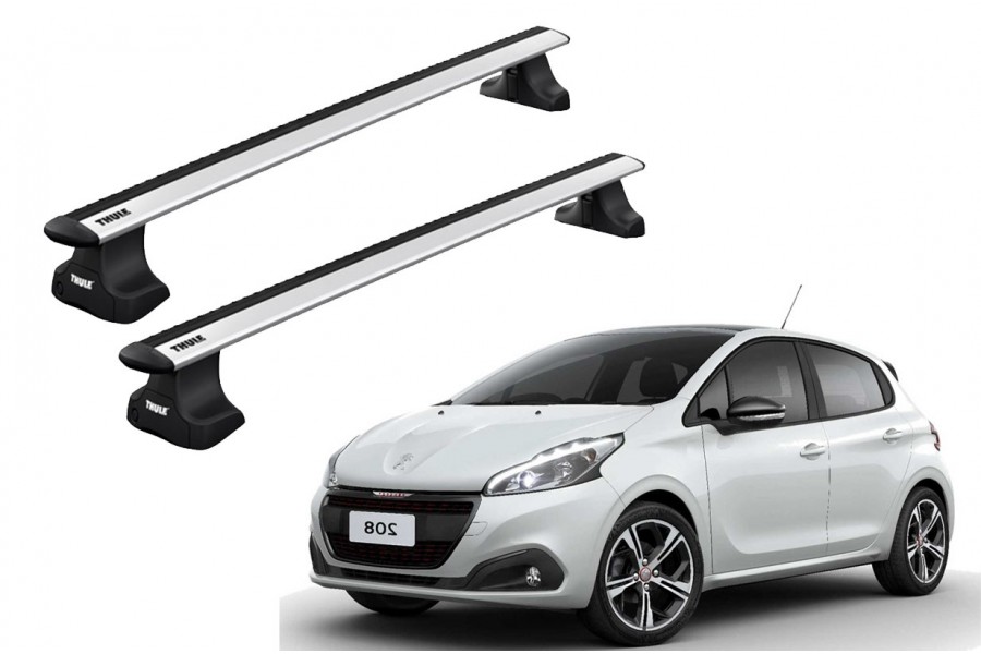 Barras THULE WingBar para autos PEUGEOT 208 2012 a 2019