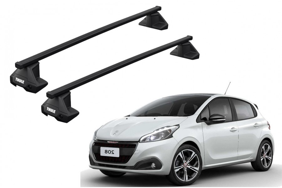 Barras THULE EVO SquareBar para autos PEUGEOT 208 2012 a 2019