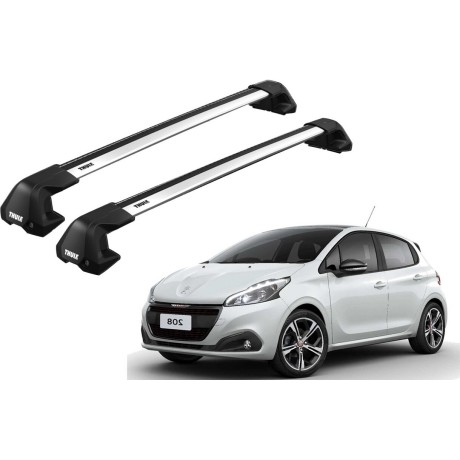 Barras THULE EDGE Flush para autos PEUGEOT 208 2012 a 2019