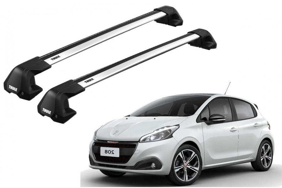 Barras THULE EDGE Flush para autos PEUGEOT 208 2012 a 2019