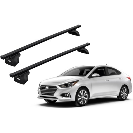 Barras THULE SquareBar para autos HYUNDAI Accent 2012 a 2017