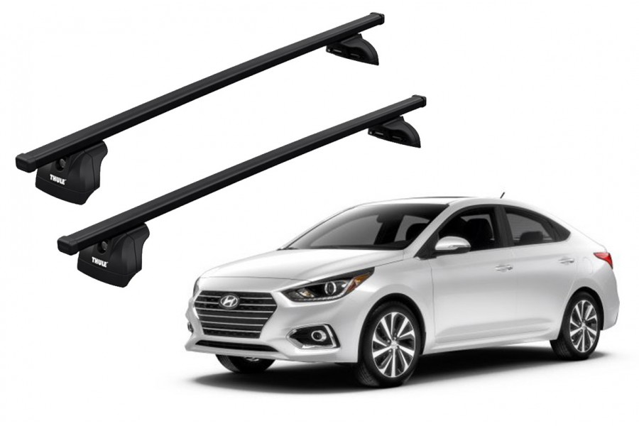 Barras THULE SquareBar para autos HYUNDAI Accent 2012 a 2017