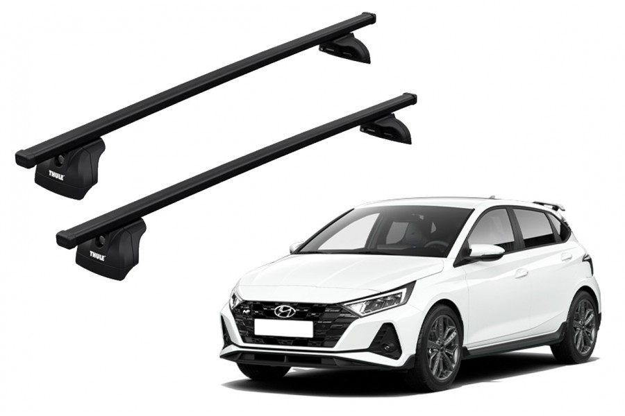 Barras THULE SquareBar para autos HYUNDAI i20 2015 a 2020