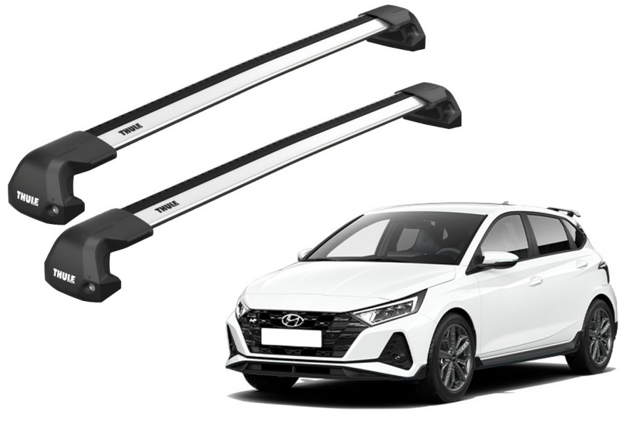 Barras THULE EDGE Flush para autos HYUNDAI i20 2015 a 2020