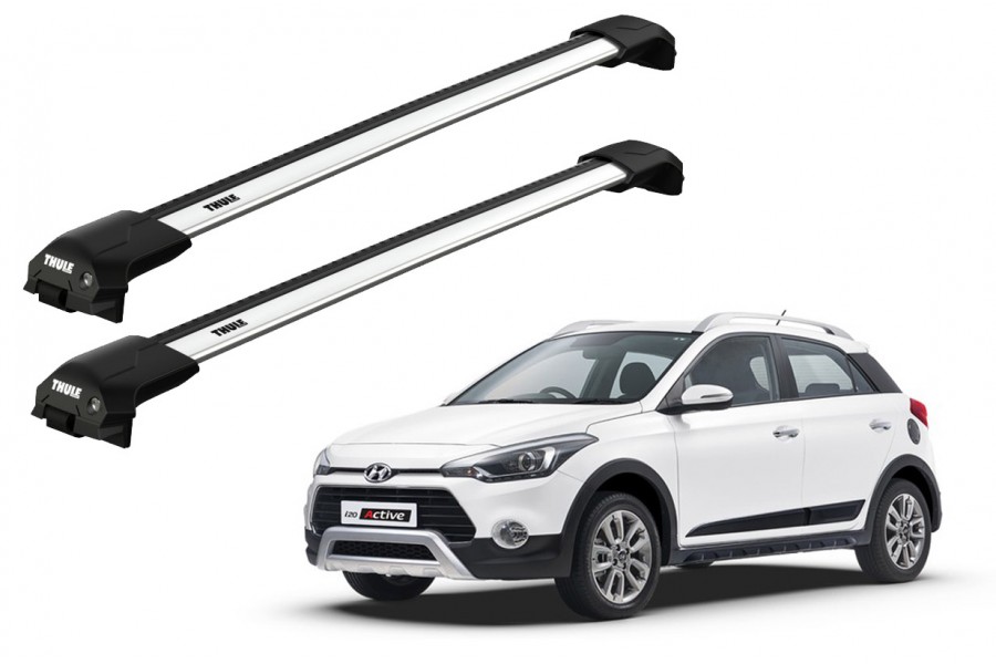 Barras THULE EDGE Flush para autos HYUNDAI i20 Active desde 2015