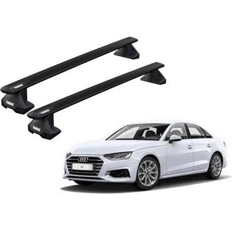 Barras THULE EVO WingBar para autos AUDI A4 desde 2016 - 2024 negro