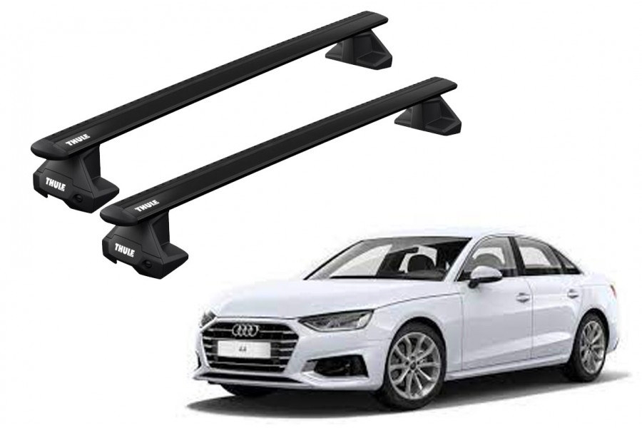 Barras THULE EVO WingBar para autos AUDI A4 desde 2016 - 2024 negro