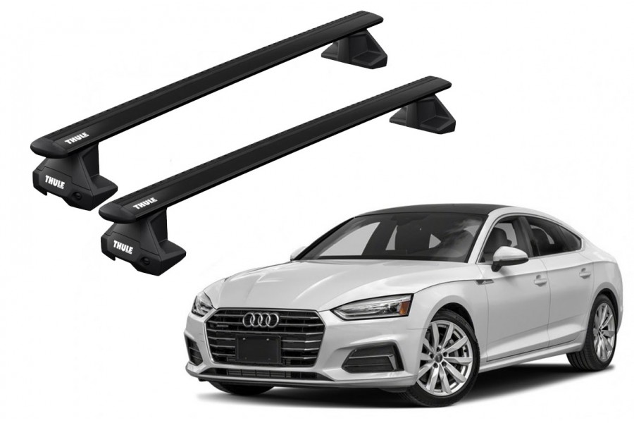 Barras THULE EVO WingBar para autos AUDI A5 Sportback desde 2017 - 2024 negro