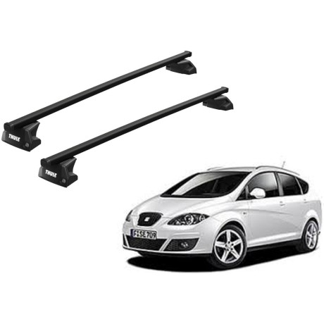 Barras THULE EVO SquareBar para autos SEAT Altea Freetrack 2007 a 2015