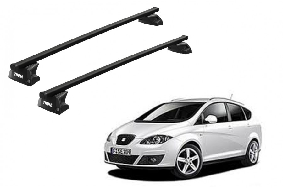 Barras THULE EVO SquareBar para autos SEAT Altea Freetrack 2007 a 2015