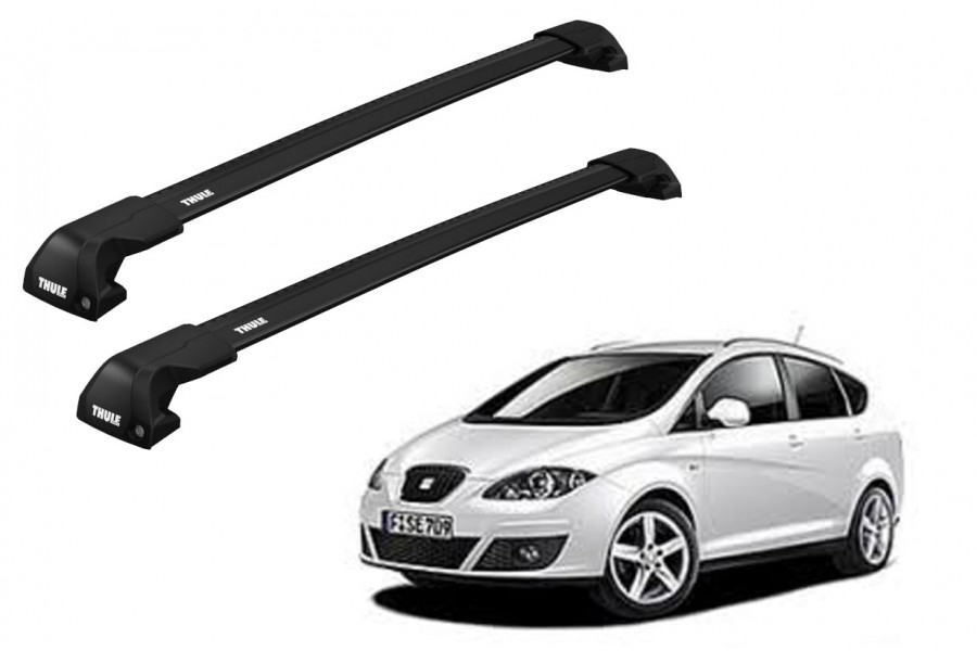 Barras THULE EDGE Flush para autos SEAT Altea Freetrack 2007 a 2015 negro