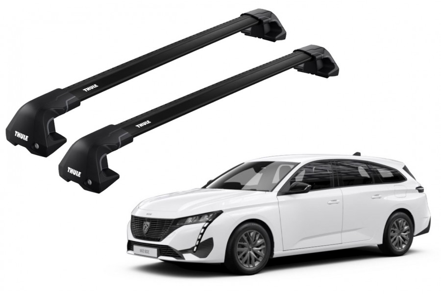 Barras THULE EDGE Flush para autos PEUGEOT 308 SW desde 2022 negro