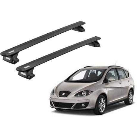 Barras THULE EVO WingBar para autos SEAT Altea XL 2006 a 2015 negro