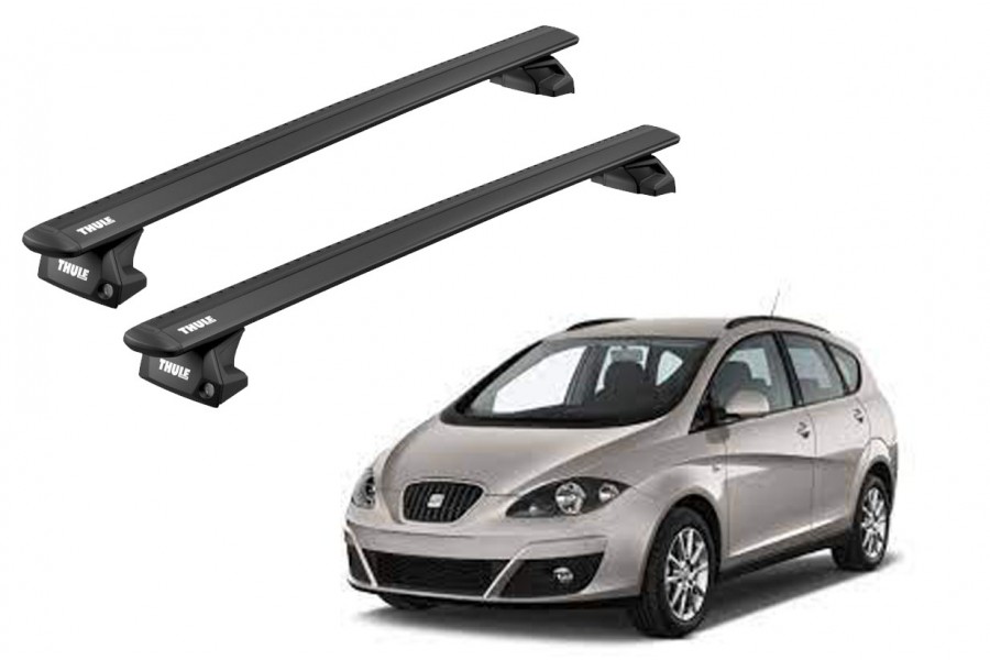 Barras THULE EVO WingBar para autos SEAT Altea XL 2006 a 2015 negro