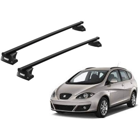 Barras THULE EVO SquareBar para autos SEAT Altea XL 2006 a 2015