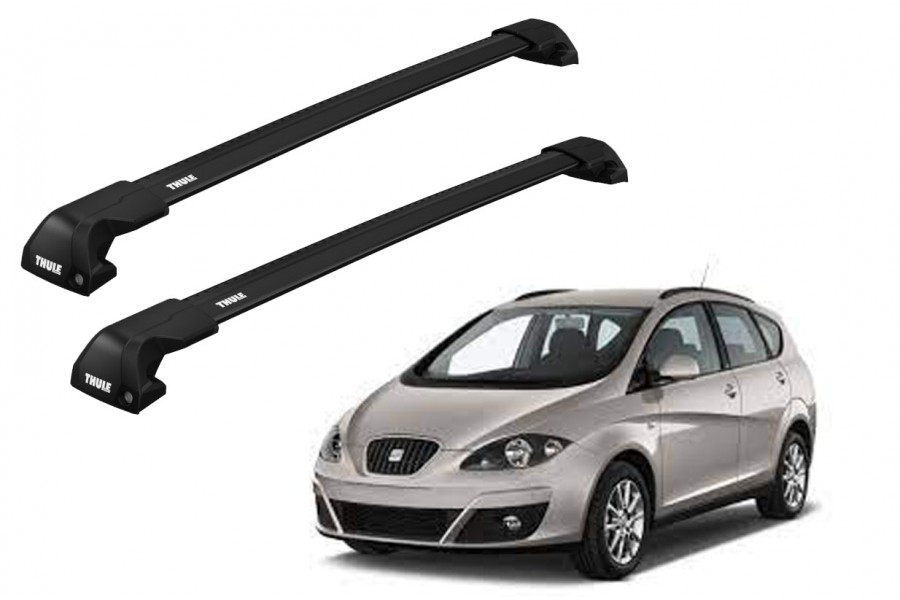 Barras THULE EDGE Flush para autos SEAT Altea XL 2006 a 2015 negro