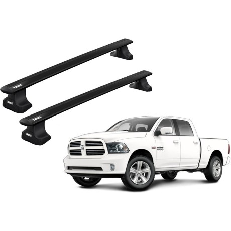 Barras THULE WingBar para camioneta DODGE Ram 1500 2002 a 2008 negro