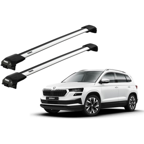 Barras THULE EDGE Flush para autos SKODA Karoq desde 2018