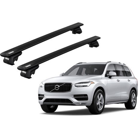 Barras THULE EVO WingBar para autos VOLVO XC90 desde 2015 - 2024 negro
