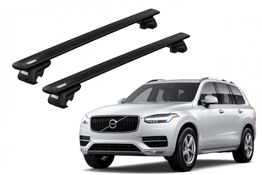 Barras THULE EVO WingBar para autos VOLVO XC90 desde 2015 - 2024 negro