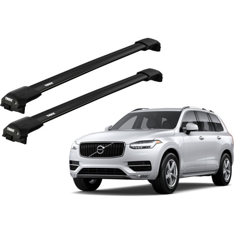 Barras THULE EDGE Flush para autos VOLVO XC90 desde 2015 - 2024 negro