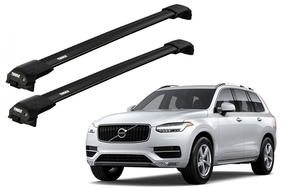 Barras THULE EDGE Flush para autos VOLVO XC90 desde 2015 - 2024 negro