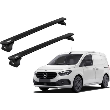 Barras THULE WingBar para Van MERCEDES BENZ Citan 2013 a 2021 negro