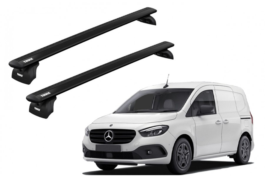 Barras THULE WingBar para Van MERCEDES BENZ Citan 2013 a 2021 negro