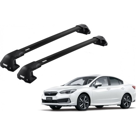 Barras THULE EDGE Flush para autos SUBARU Impreza desde 2017 negro