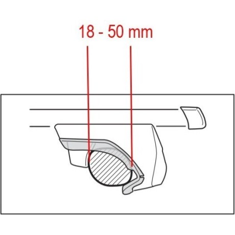 Barras Thule SmartRack XT 118cm | AluminiumBar / M
