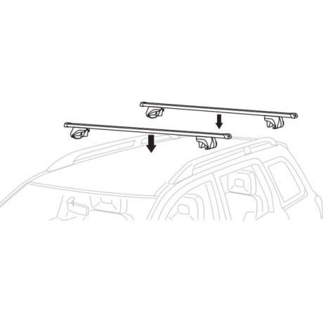 Barras Thule SmartRack XT 118cm | AluminiumBar / M