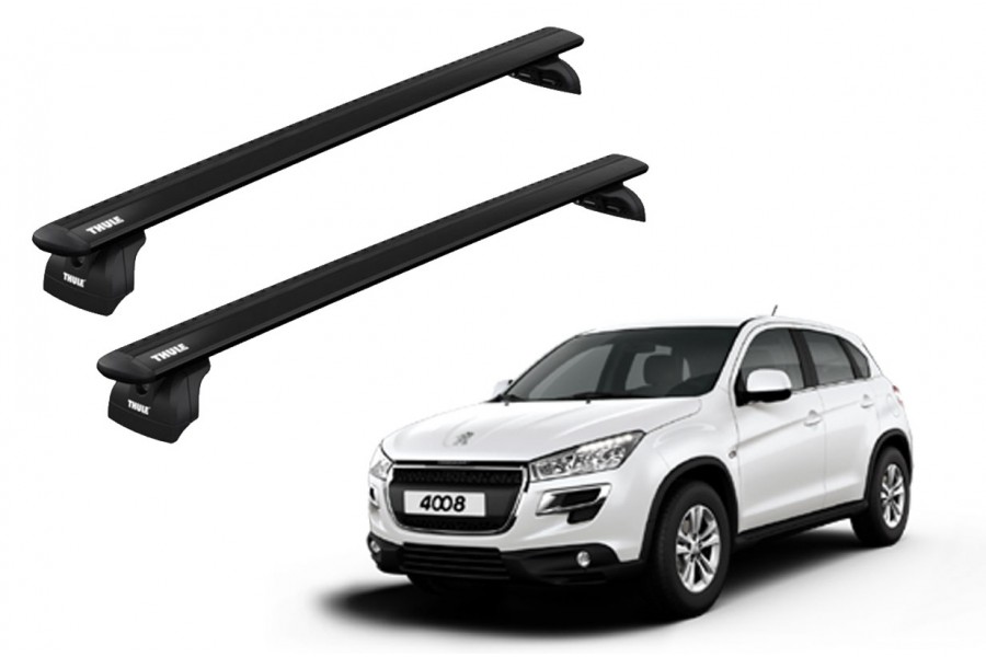 Barras THULE WingBar para autos PEUGEOT 4008 desde 2012 - 2017 negro