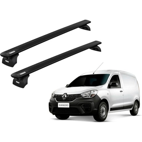 Barras THULE WingBar para autos RENAULT Kangoo 2008 a 2021 negro