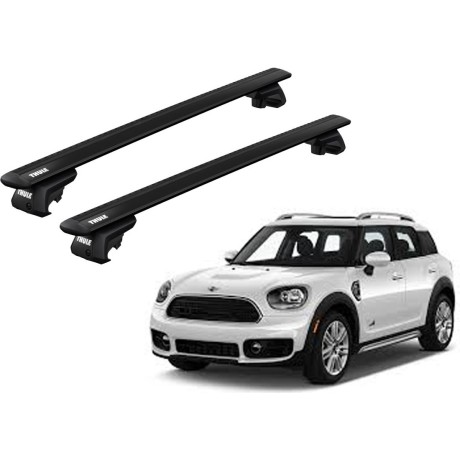 Barras THULE EVO WingBar para autos MINI Countryman (F60) desde 2017-2024 negro