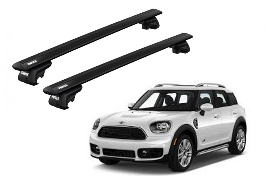 Barras THULE EVO WingBar para autos MINI Countryman (F60) desde 2017-2024 negro