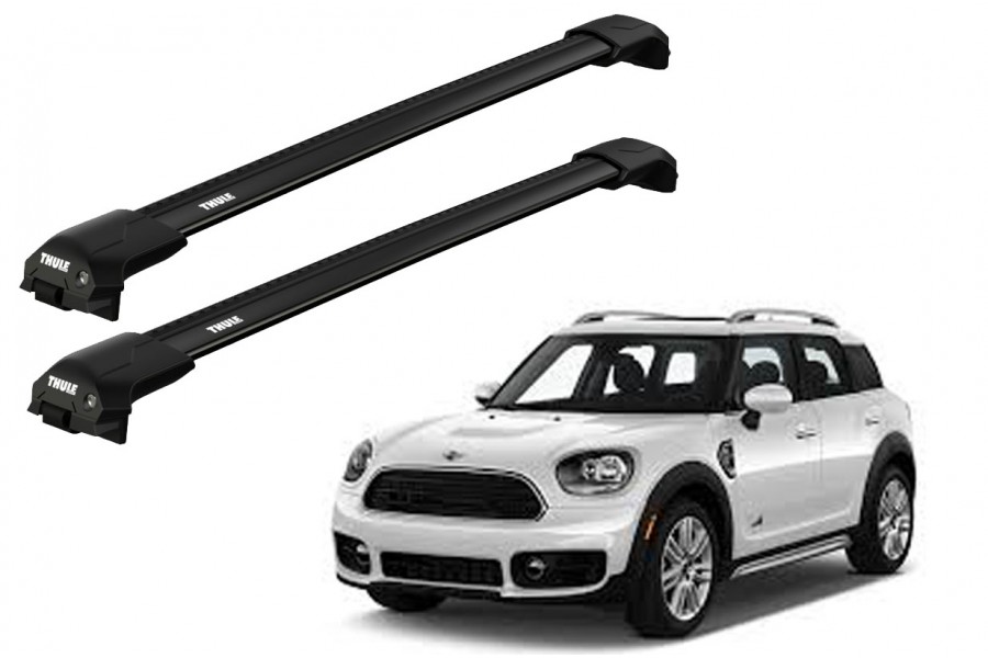 Barras THULE EDGE Flush para autos MINI Countryman (F60) desde 2017-2024 negro