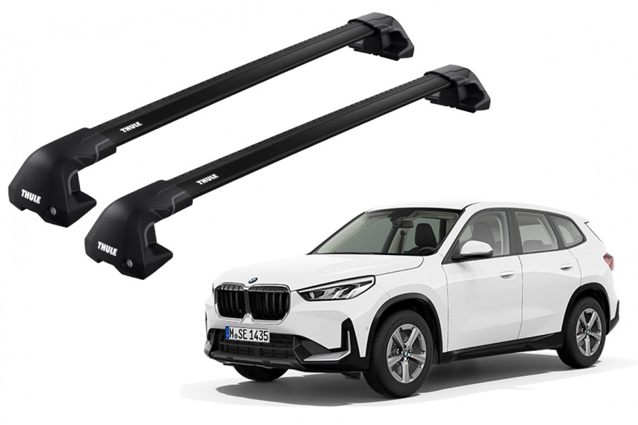 Barras THULE EDGE Flush para autos BMW X1 (F48) desde 2016 al 2022 negro