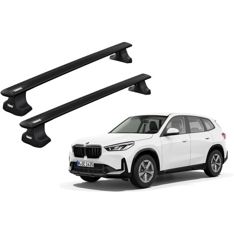 Barras THULE WingBar para autos BMW X1 (F48) desde 2016 al 2022 negro