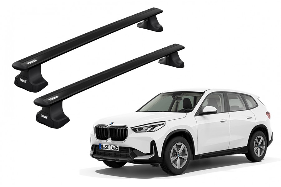 Barras THULE WingBar para autos BMW X1 (F48) desde 2016 al 2022 negro
