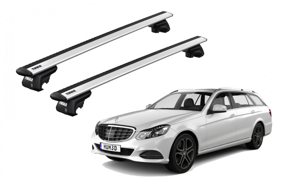 Barras THULE EVO WingBar para autos MERCEDES BENZ E-Class (W212) 2009 a 2016