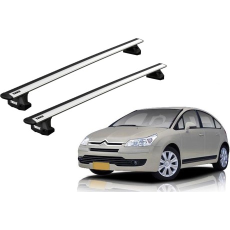 Barras THULE EVO WingBar para autos CITROEN C4 2005 a 2009